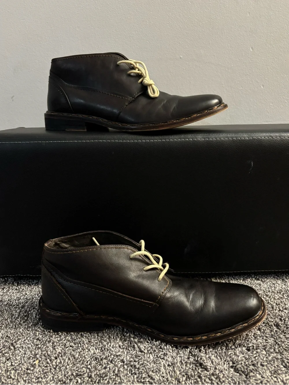 Men's Dark Brown Leather Chukka Boots - Timeless Everyday Style